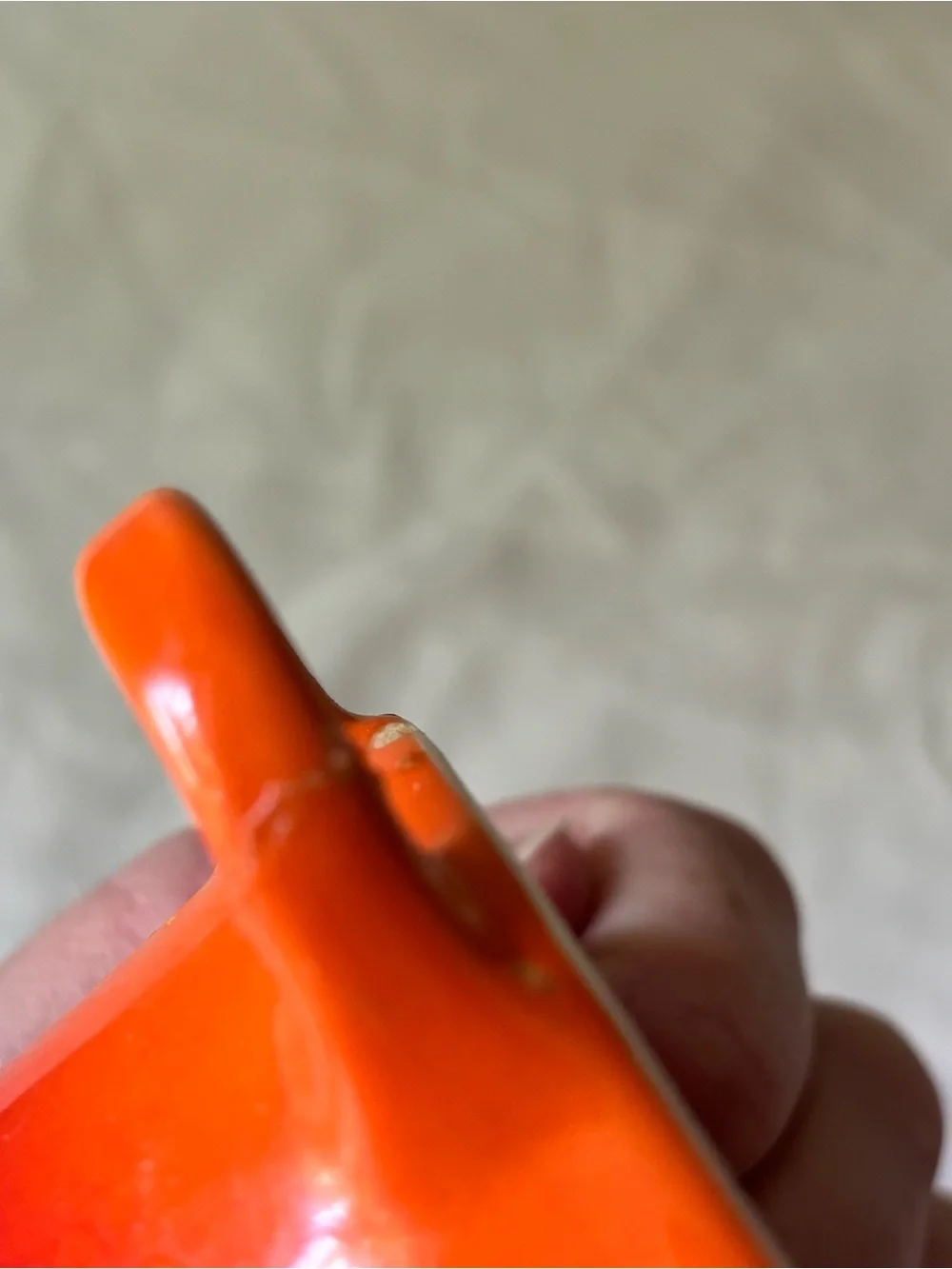 Orange Gradient Ceramic Dutch Oven with Black Knob